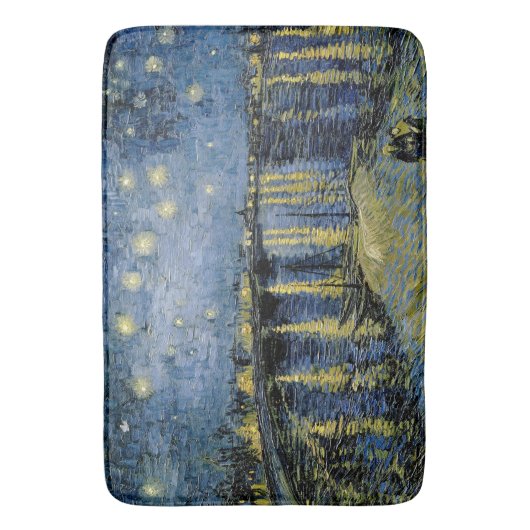 Starry Night Vincent van Gogh Badematte (Vorderseite Vertikal)