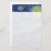 Starry Night Vincent van Gogh Briefpapier (Vorne/Hinten)