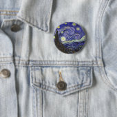 Starry Night, Vincent Van Gogh. Button (Beispiel)
