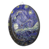 Starry Night, Vincent Van Gogh. Dartscheibe (Vorderseite rechts)