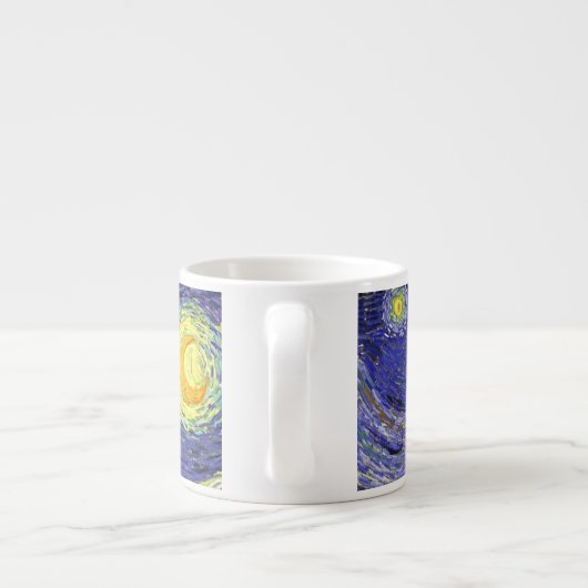 Starry Night, Vincent Van Gogh. Espressotasse (Rückseite)