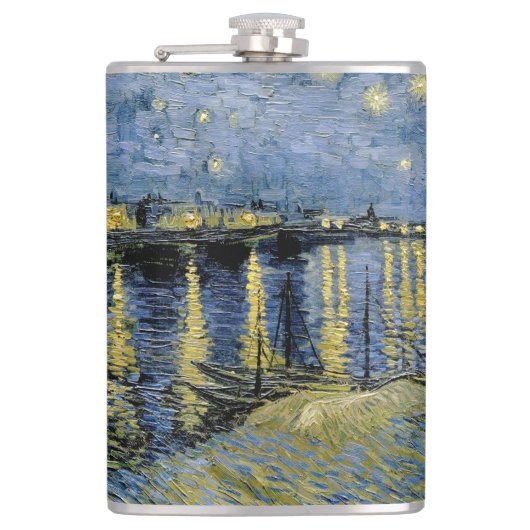 Starry Night Vincent van Gogh Flachmann (Vorderseite)