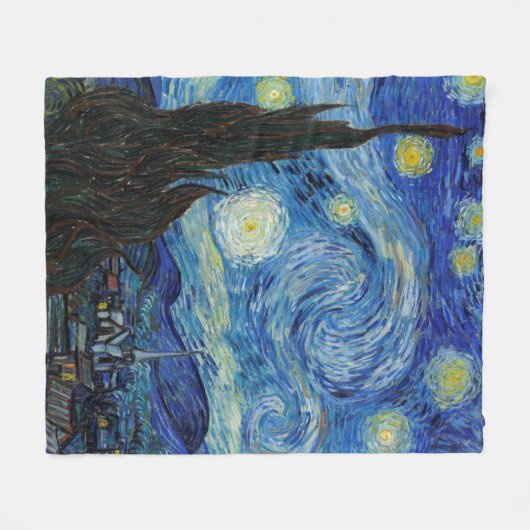 Starry Night, Vincent van Gogh Fleecedecke (Vorderseite (Horizontal))
