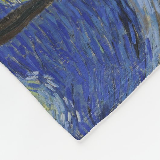 Starry Night Vincent van Gogh Fleecedecke (Ecke)