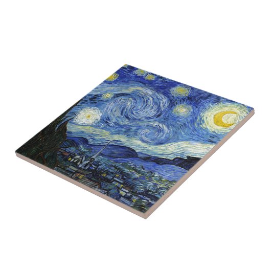 Starry Night Vincent van Gogh Fliese (Seite)