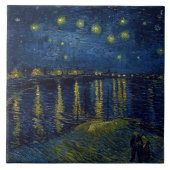Starry Night, Vincent van Gogh Fliese (Vorderseite)
