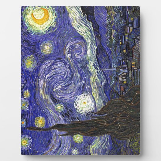 Starry Night, Vincent Van Gogh. Fotoplatte (Vorderseite)