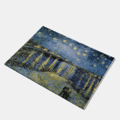 Starry Night Vincent van Gogh Fußmatte (Schrägansicht)