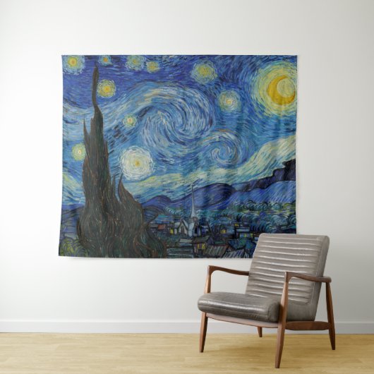 Starry Night Vincent van Gogh Gallery HD Fine Art Wandteppich (Beispiel (Horizontal))