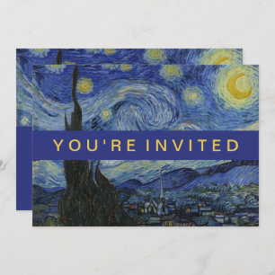 Starry Night Vincent van Gogh Gemälde Einladung