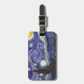 Starry Night, Vincent Van Gogh. Gepäckanhänger (Vorderseite vertikal)