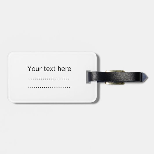 Starry Night, Vincent Van Gogh. Gepäckanhänger (Rückseite horizontal)