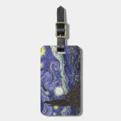 Starry Night, Vincent Van Gogh. Gepäckanhänger (Vorderseite vertikal)