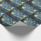 Starry Night, Vincent van Gogh-Geschenk Geschenkpapier (Ecke)