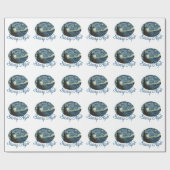 Starry Night, Vincent van Gogh-Geschenk Geschenkpapier (Flach)