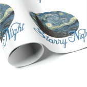 Starry Night, Vincent van Gogh-Geschenk Geschenkpapier (Rolleneckpunkt)