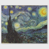 Starry Night, Vincent van Gogh-Geschenk Geschenkpapier (Flach)