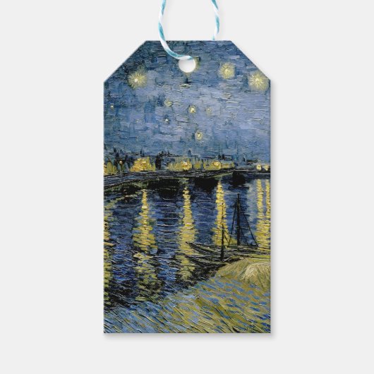 Starry Night Vincent van Gogh Geschenkanhänger (Vorderseite)