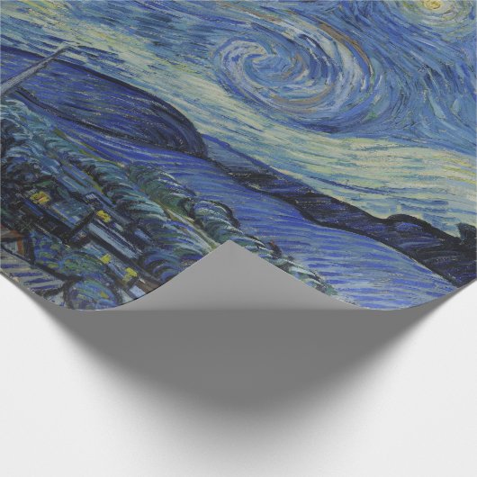 Starry Night Vincent van Gogh Geschenkpapier (Ecke)