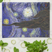 Starry Night, Vincent Van Gogh. Geschirrtuch (Gefaltet)