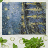Starry Night Vincent van Gogh Geschirrtuch (Gefaltet)