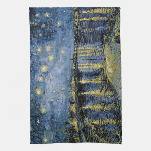 Starry Night Vincent van Gogh Geschirrtuch (Vertikal)
