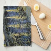 Starry Night Vincent van Gogh Geschirrtuch (Viertel Falte)