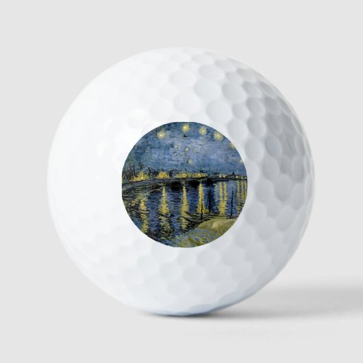 Starry Night Vincent van Gogh Golfball (Vorderseite)