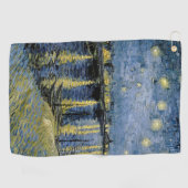 Starry Night Vincent van Gogh Golfhandtuch (Horizontal)