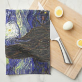 Starry Night, Vincent Van Gogh. Handtuch (Viertel Falte)