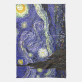 Starry Night, Vincent Van Gogh. Handtuch (Vertikal)