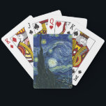 Starry Night Vincent van Gogh Impressionist Art Spielkarten<br><div class="desc">Vincent van Gogh (Niederländisch, 1853 - 1890) Starry Night, 1889, Oil on Leinwand Ungerahmt: 73 × 92 cm (28, 7 × 36, 2 in) Dieses Bild zeigt den Blick von der Ostseite des Van Gogh-Asylzimmers in Saint-Rémy-de-Provence ce, er fügte ein idealisiertes Dorf hinzu. Seit 1941 ist es in der ständigen...</div>