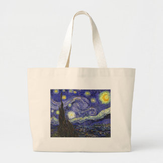 Starry Night, Vincent Van Gogh. Jumbo Stoffbeutel
