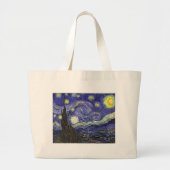 Starry Night, Vincent Van Gogh. Jumbo Stoffbeutel (Vorne)
