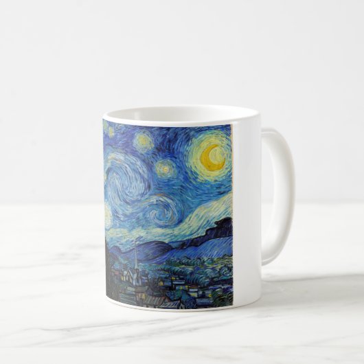 Starry Night, Vincent van Gogh Kaffeetasse (VorderseiteRechts)