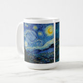 Starry Night | Vincent van Gogh Kaffeetasse (Vorderseite Links)