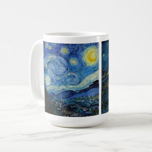 Starry Night | Vincent van Gogh Kaffeetasse (Vorderseite Links)
