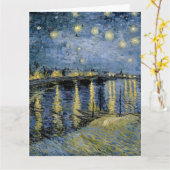 Starry Night Vincent van Gogh Karte (Gelbe Blume)