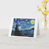 Starry Night, Vincent van Gogh Karte (Gelbe Blume)