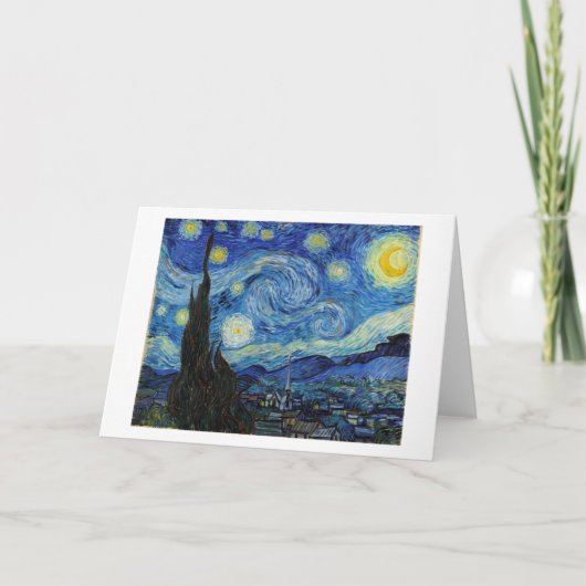 Starry Night, Vincent van Gogh Karte (Vorderseite)