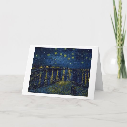 Starry Night, Vincent van Gogh Karte (Vorderseite)