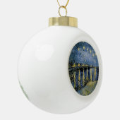 Starry Night Vincent van Gogh Keramik Kugel-Ornament (Links)