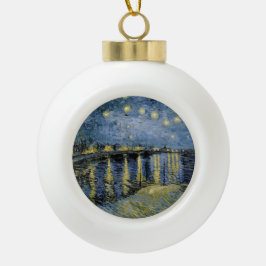 Starry Night Vincent van Gogh Keramik Kugel-Ornament