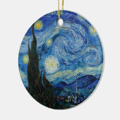 Starry Night | Vincent van Gogh Keramik Ornament (Links)