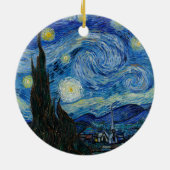 Starry Night | Vincent van Gogh Keramik Ornament (Hinten)