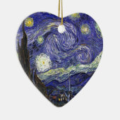 Starry Night, Vincent Van Gogh. Keramik Ornament (Rechts)