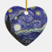 Starry Night, Vincent Van Gogh. Keramik Ornament (Vorne)