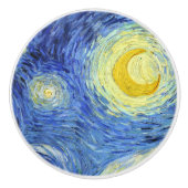 Starry Night Vincent van Gogh Keramikknauf (Vorderseite)