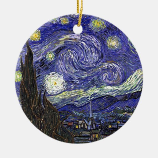 Starry Night, Vincent Van Gogh. Keramikornament (Vorne)