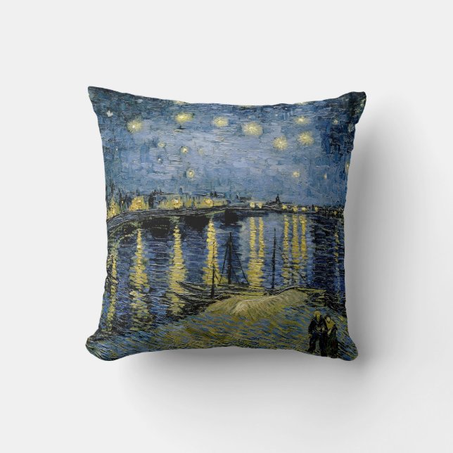 Starry Night Vincent van Gogh Kissen (Vorderseite)